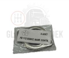 EGZOST MANİFOLD CONTA SAC (4 ADET) TAKIM FB112-HİNO YERLİ G05034